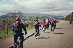 Edinburgh Sky to Sea Bike or E-Bike Tour with Transfer by TBC - Holyrood Park to Arthur’s Seat: palace views and an extinct-volcano payoff