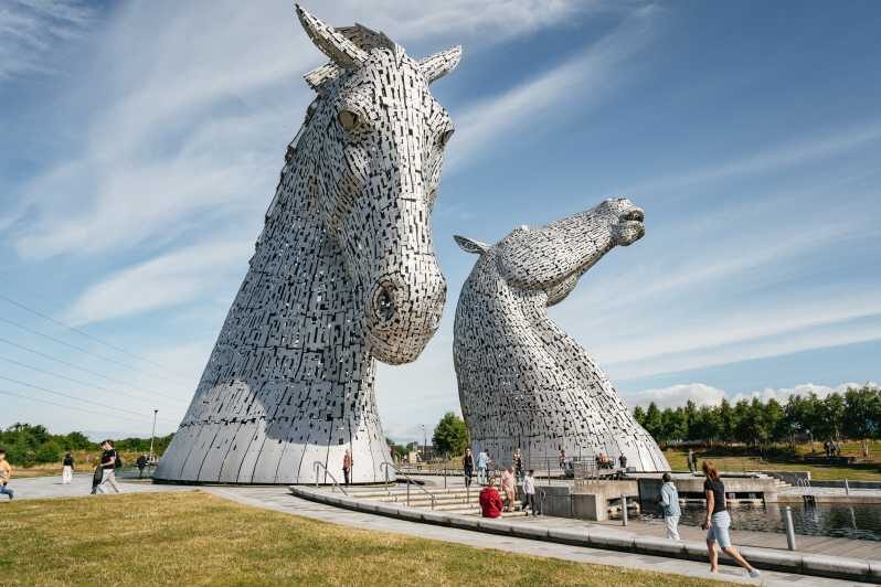 From Edinburgh: Loch Lomond, Stirling Castle & Kelpies Tour - The Kelpies: a weirdly satisfying start outside Edinburgh