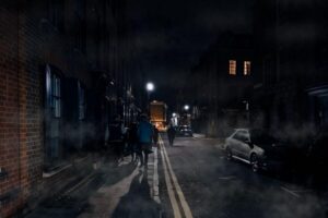 Ghosts, Ghouls & Gallows :The Original Bristol Ghost Walk - St Nicholas Market after dark: tight lanes and real atmosphere